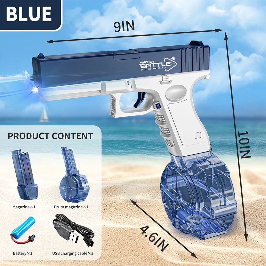 Pistola de agua eléctrica recargable de alta capacidad