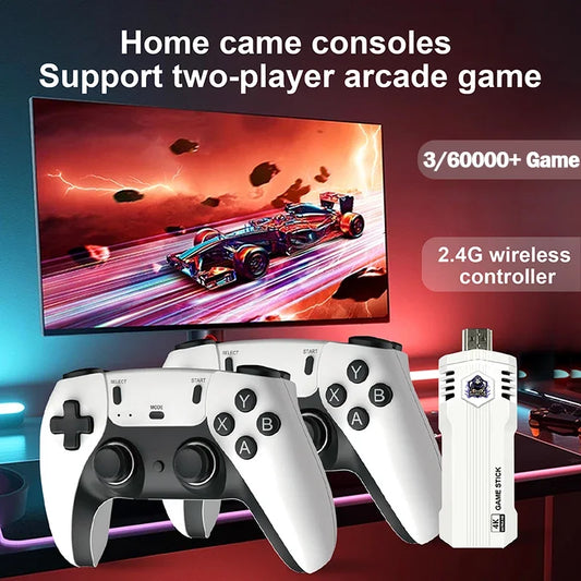 Consola de videojuegos X2 PRO, 256 GB, 60 000 juegos, 4K HD, doble mando inalámbrico de 2,4 G, más de 40 simuladores para N64, PSP, PS1 y GBA